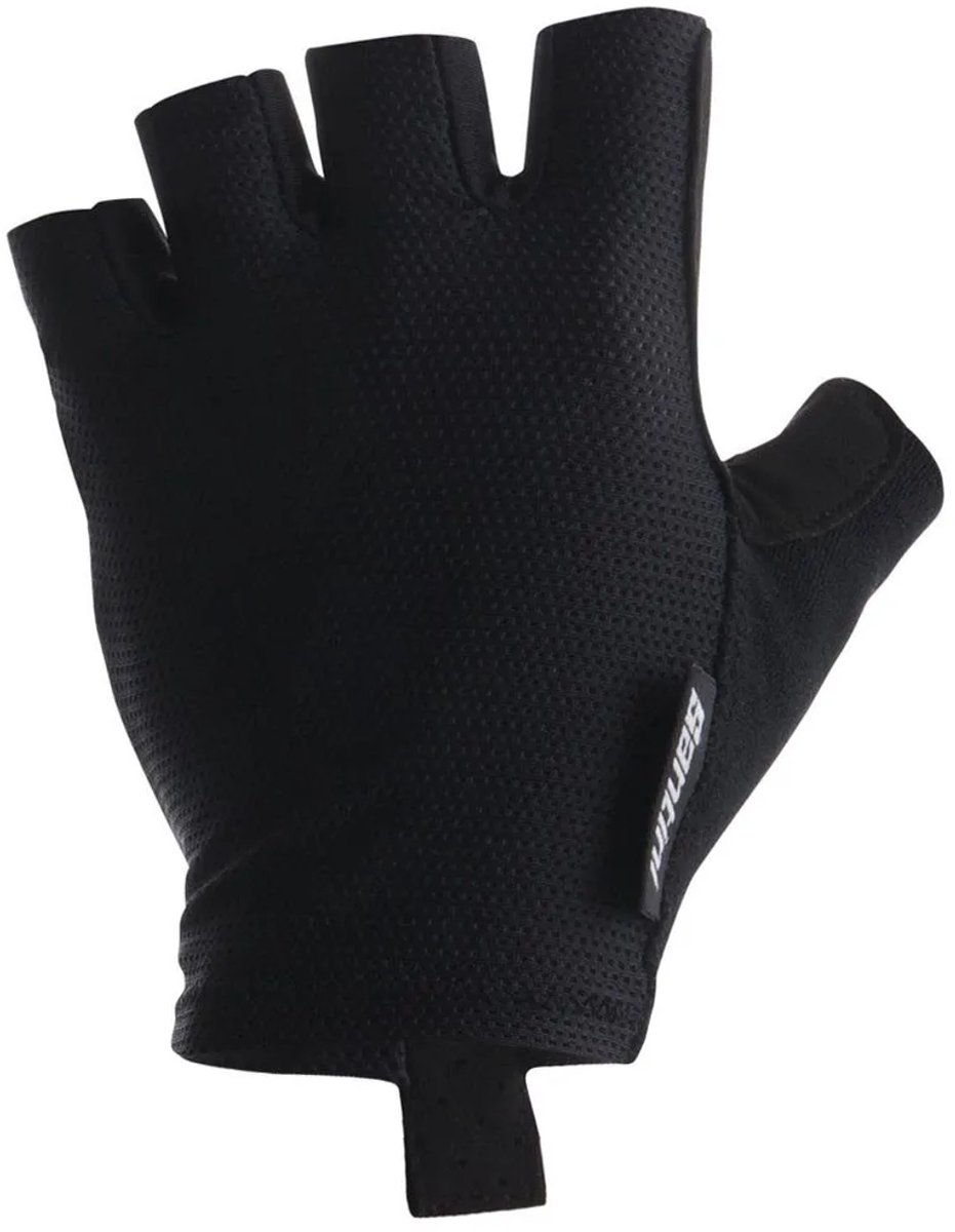 Santini Fietshandschoenen zomer Zwart Heren - Brisk Micromesh Riding Gloves Black - M