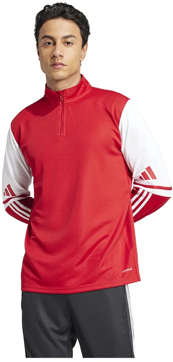 Adidas Squadra 25 Training Sweatshirt Met Halve Rits Regular Man Rood