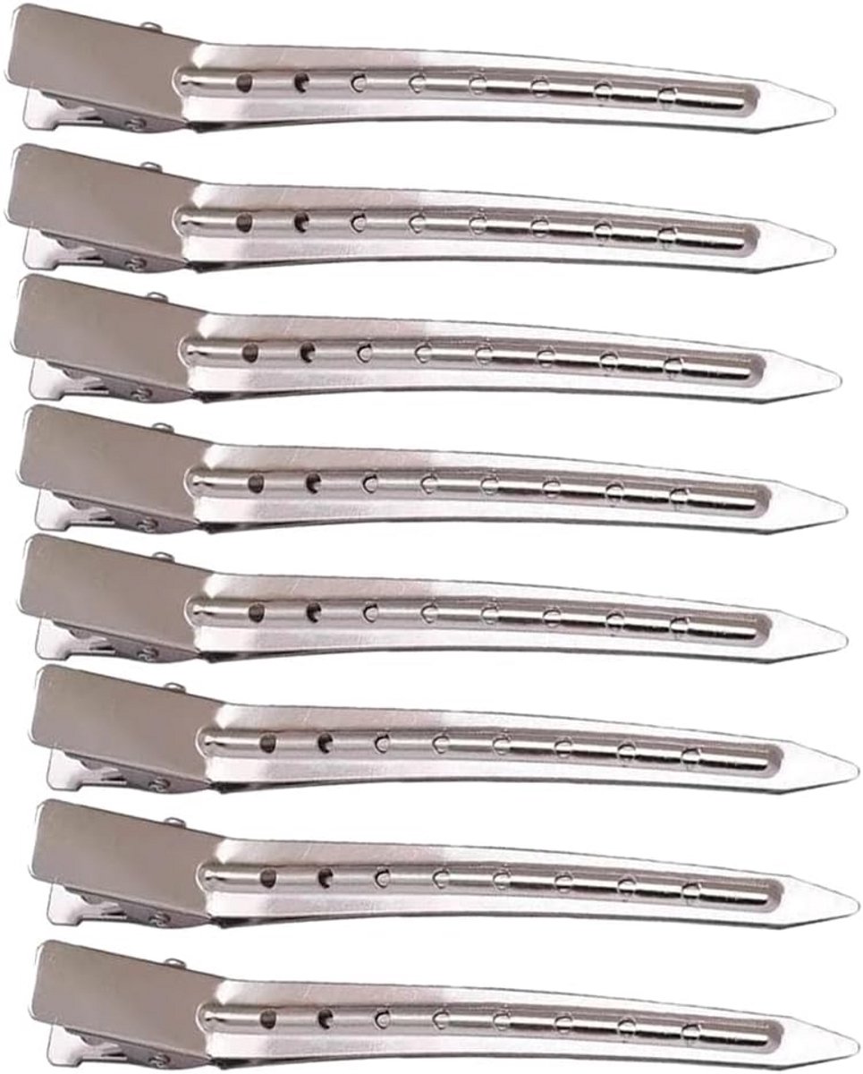 8 stuks metalen haarklemmen voor kapsels en make-up