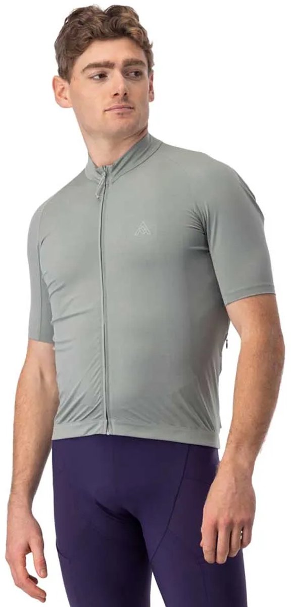 7mesh Atlas Korte Mouw Wielertrui Grijs M Man
