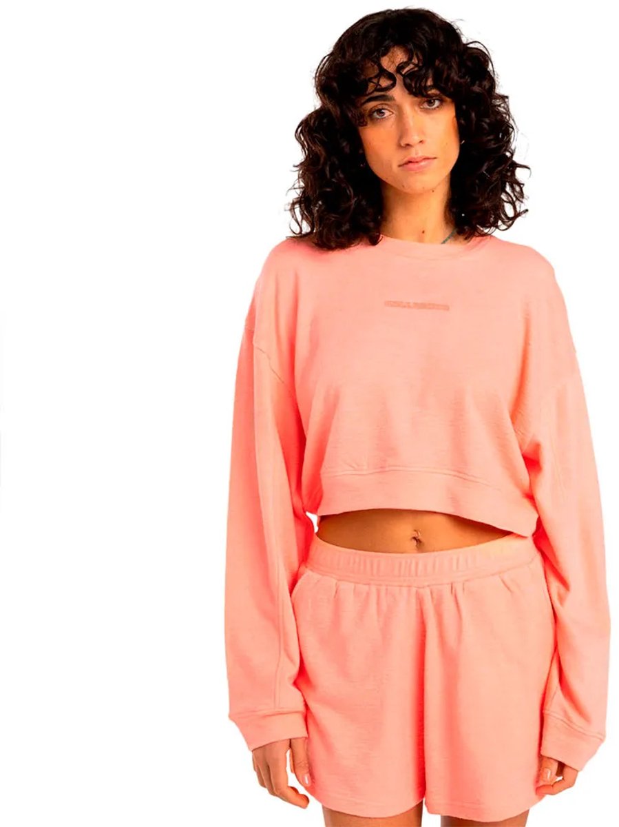 Billabong Cropped Sweatshirt L Vrouw Peach Tart