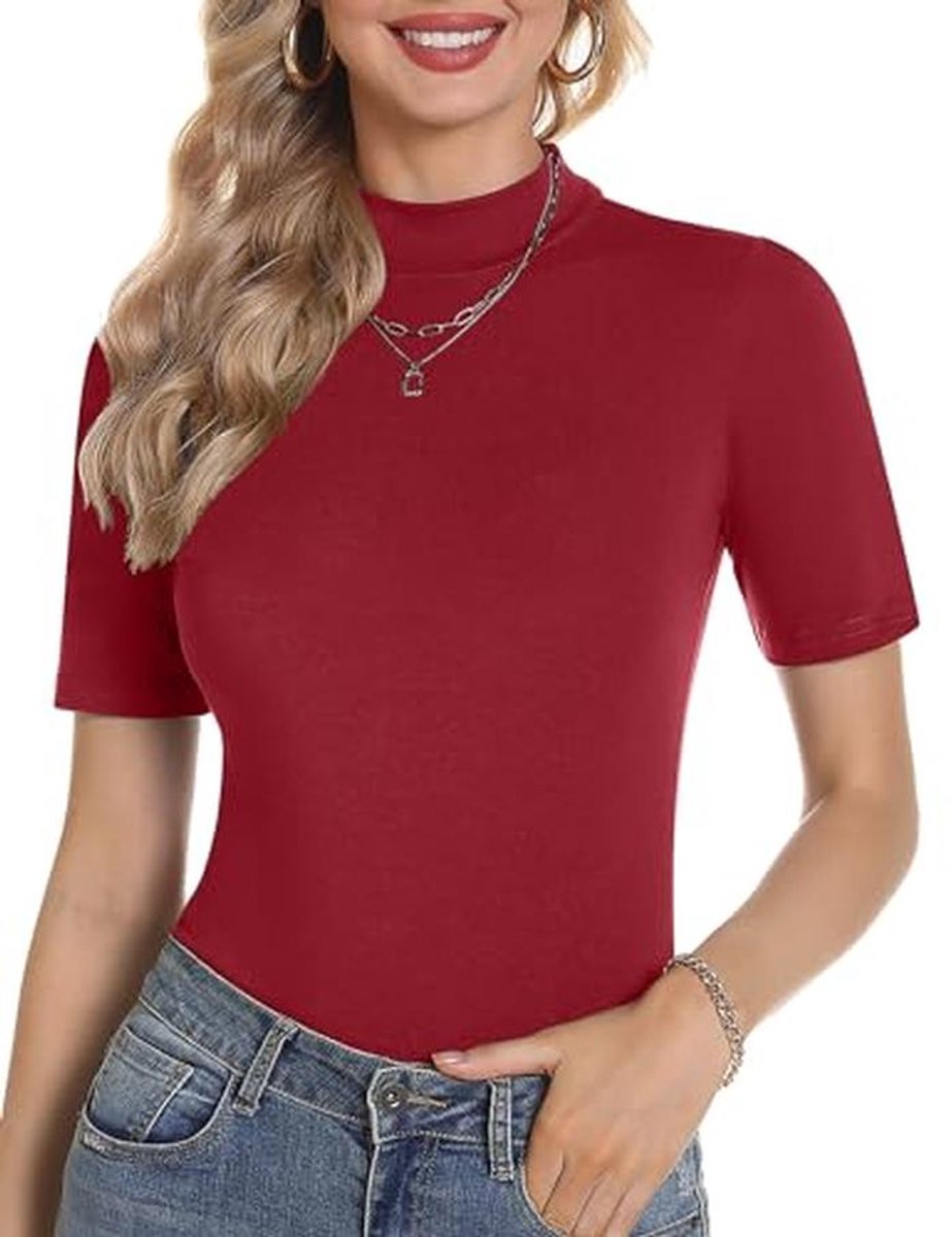 Dames T-shirt met Ronde Hals en Lange Mouwen - Slim Fit Casual Tops S-XXL