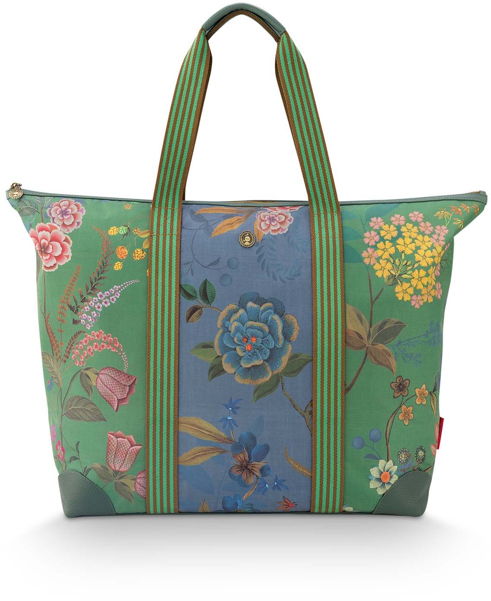 Pip Studio - Tilda Reistas Dames - Weekendtas - Bodhi Flower - Groente - 66x20x44cm