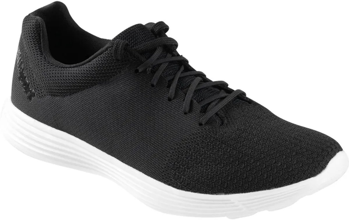 Uhlsport Float voetbalschoenen in zwart en wit, EU 40 1/2, met ademend bovenwerk en comfortabele zool.