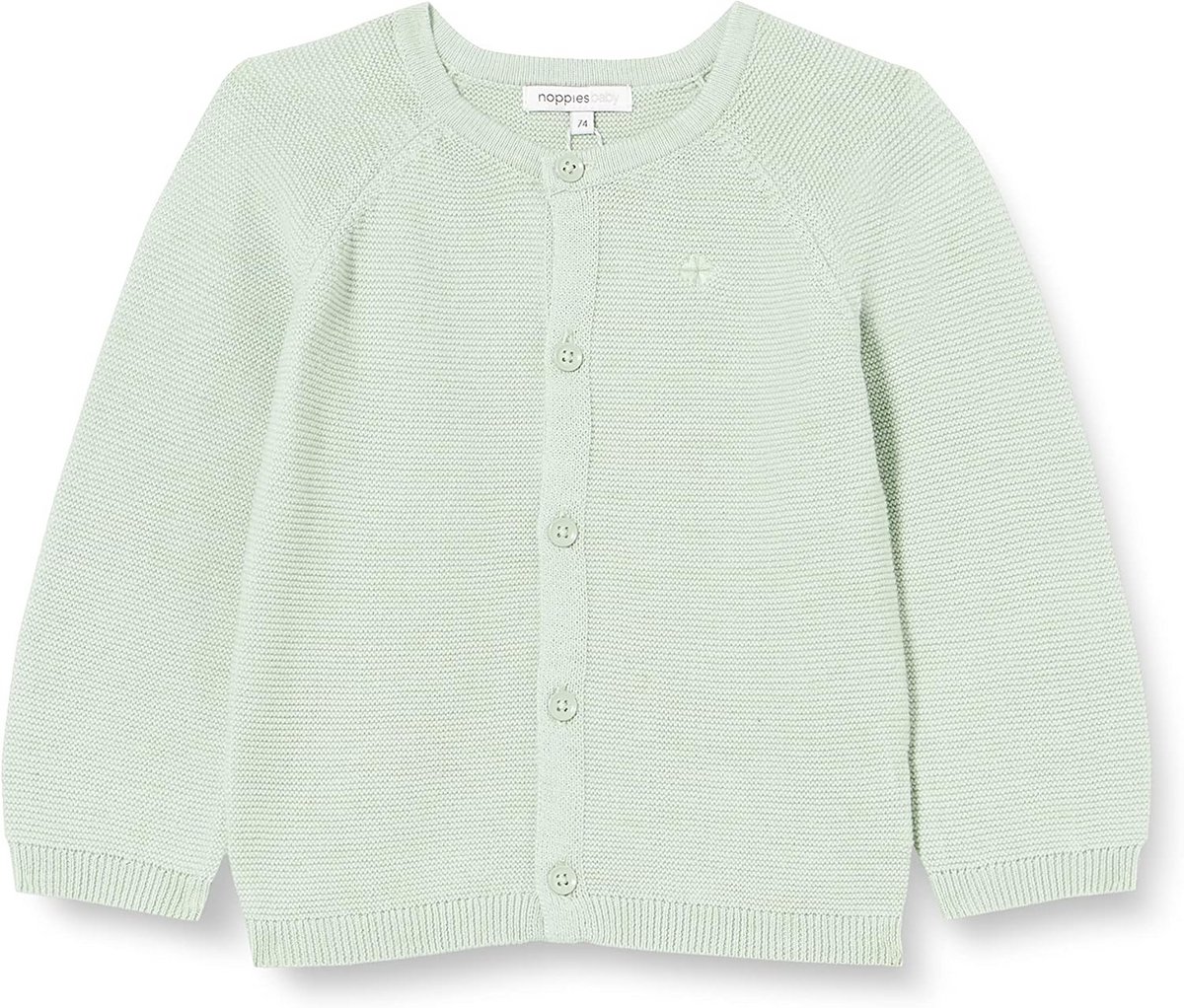 Zachte Gebreide Uniseks Baby Cardigan met Knopen en Ronde Hals