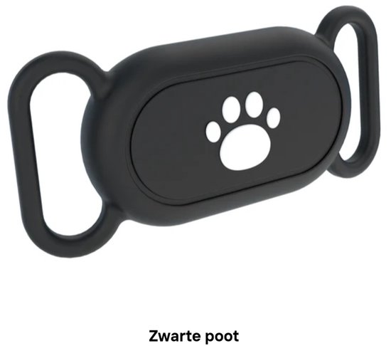 Samsung SmartTag2 Hoesje Hond & Kat – Waterdicht Siliconen Halsband Houder – Anti Verlies – Geschikt voor Alle Halsbanden zwart