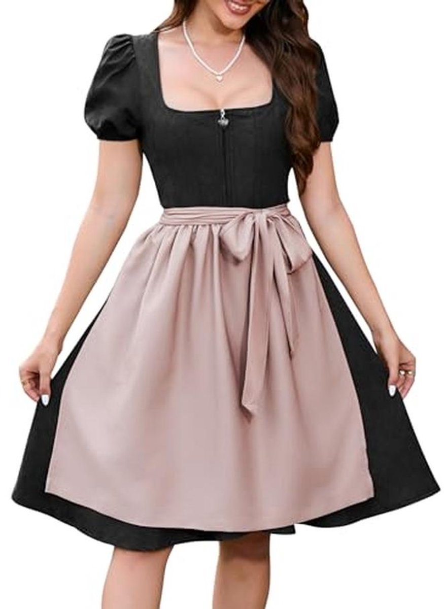 Midi Dirndljurk voor Dames van Suède voor het Oktoberfest