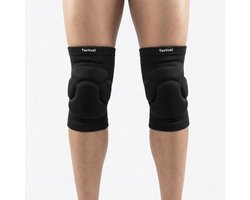 Tactical Fightwear Knee Pads Zwart Set van 2 - 2 cm EVA Padding - MMA, BJJ, Wrestling- Maat L