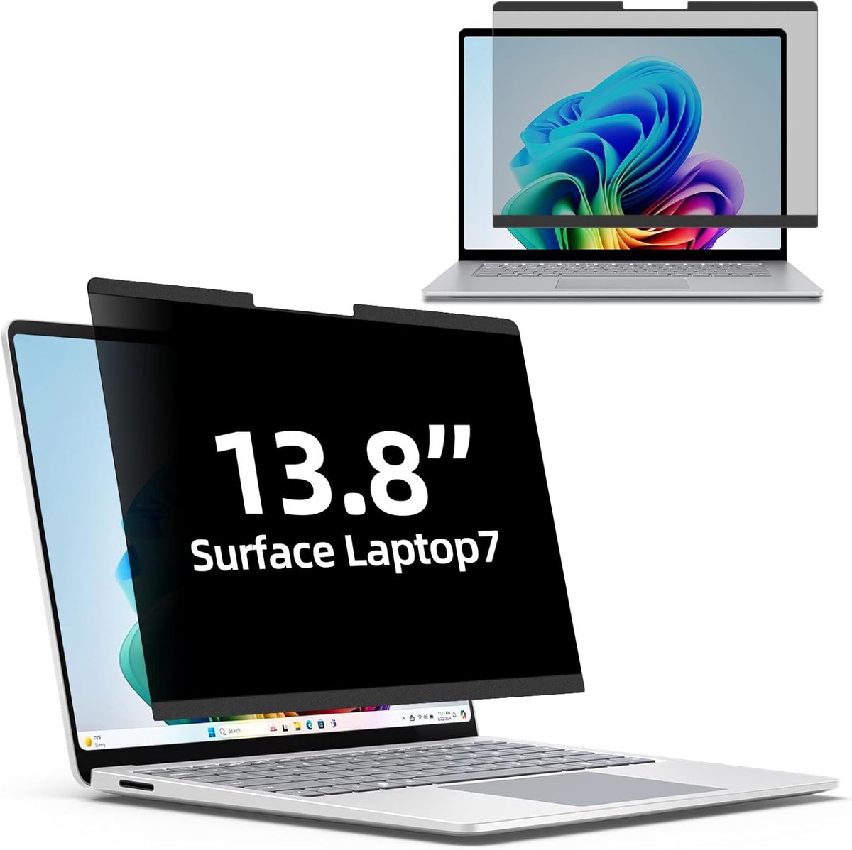 Famanu - Privacyfilter laptop - 13,8 inch - Magnetisch - Anti-inkijk en anti-reflectie
