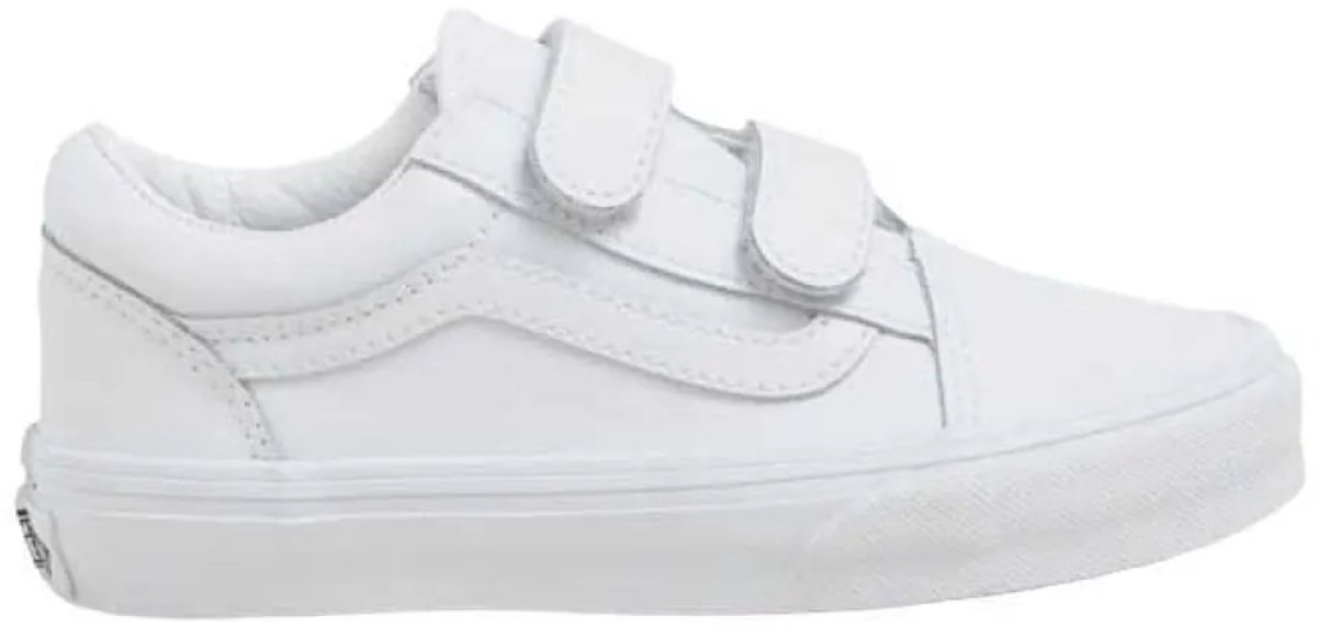 Vans Old Skool V Kinderschoenen 1/2 Jongens Meisjes Wit