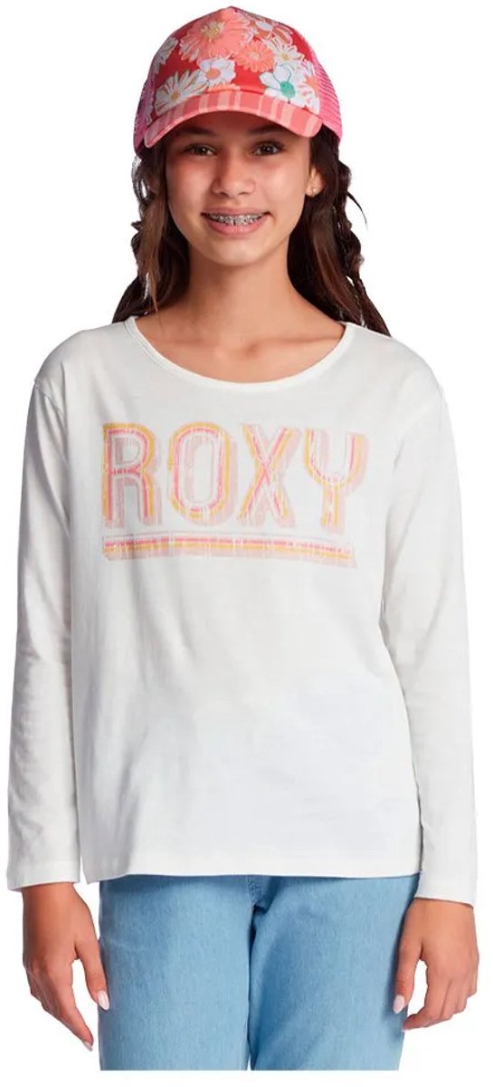 Roxy The One A T-shirt Met Lange Mouwen 8 Years Meisjes Wit