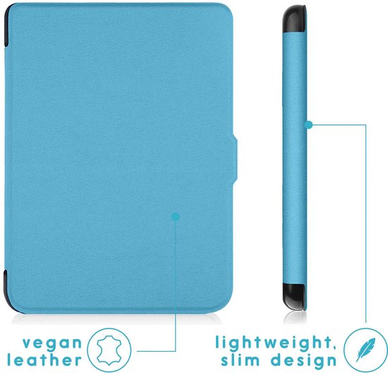 Hoesje geschikt voor Kobo Clara 2E E-reader - iMoshion Slim Hard Case Bookcase - Ook geschikt voor Tolino Shine 4 - Lichtblauw van Hoesje  — afbeelding 2