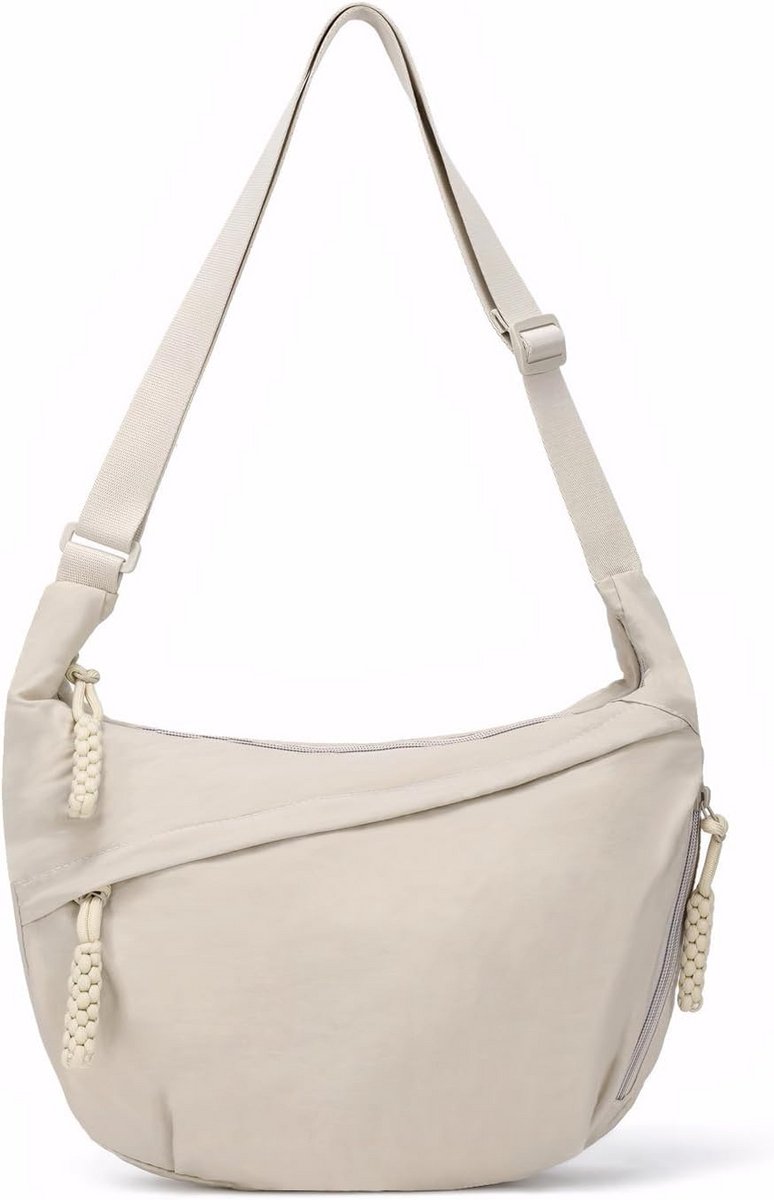 Grote crossbody tas voor dames met verstelbare schouderbanden en veelzijdig ontwerp