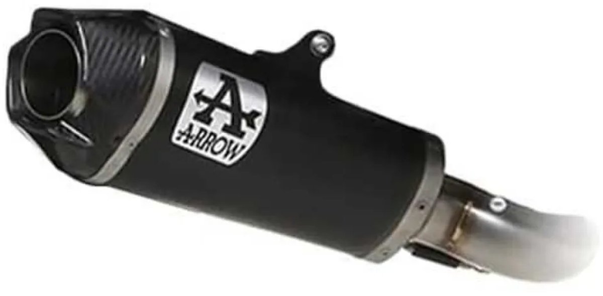 Arrow Works Nichrom Dark With Carbon End Cap Yamaha Tracer 7 ´21-23 Gehomologeerde Uitlaatdemper Zilver Homologated