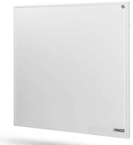Infrarood paneel – Princess Elektrische kachel 350W – 60 x 60cm - Infrarood kachel - Infrarood Verwarmingspaneel 348035 – Inclusief mobiele app - WiFi - Smart- met App - Vrijstaand/Wandmontage - Energiezuinig - Infrarood paneel verplaatsbaar - Wit