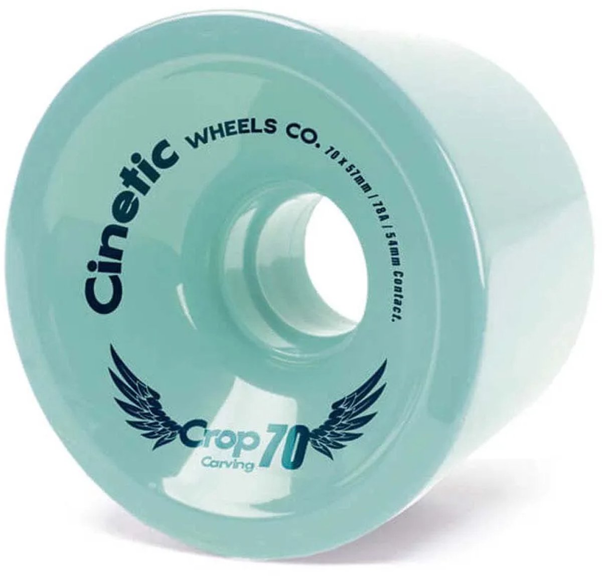 Cinetic Crop 78a Skateboardwielen Transparant 70 x 57 mm Wit