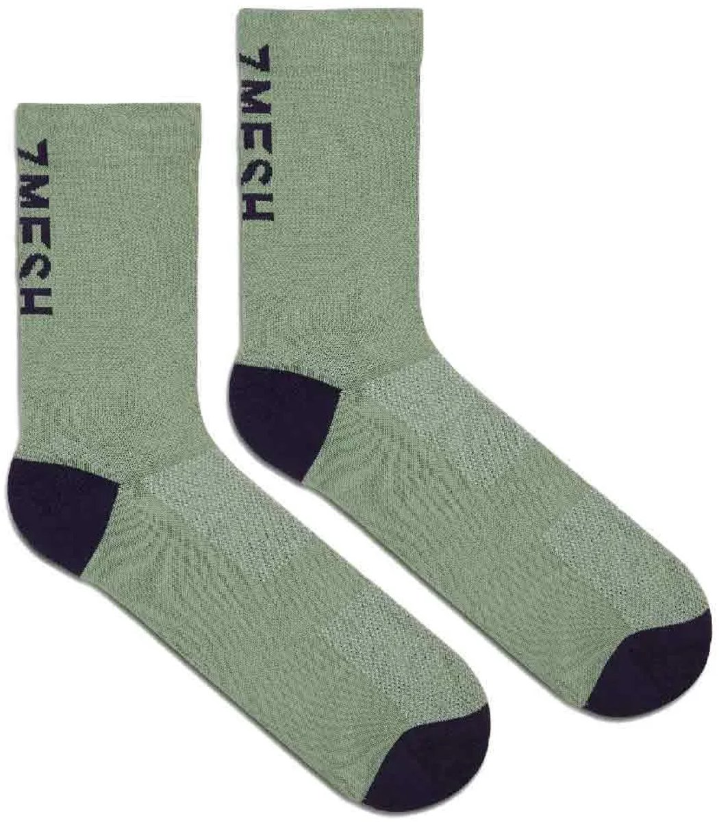 7mesh Word 6´´ Sokken Groen EU 45+ Man,Vrouw