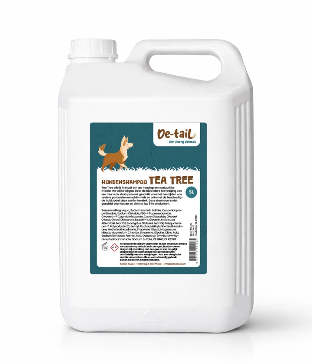 De-Tail Hondenshampoo Tea Tree shampoo 5 liter