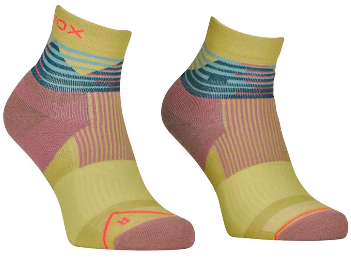 Ortovox All Mountain Quarter Korte Sokken Geel EU 35-38 Vrouw