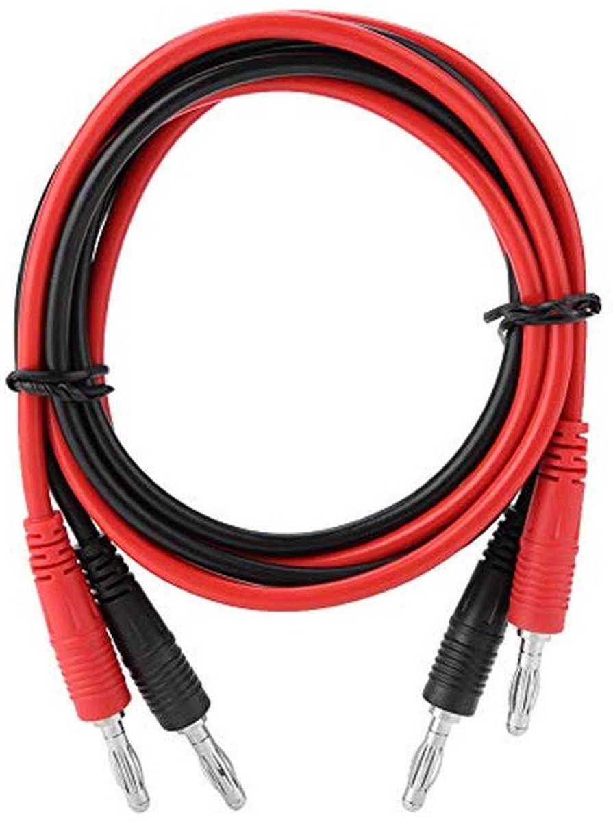 Testkabel 2-delig, Banaanstekkers 4 mm, 103 cm voor Multimeter en Elektrische Tests