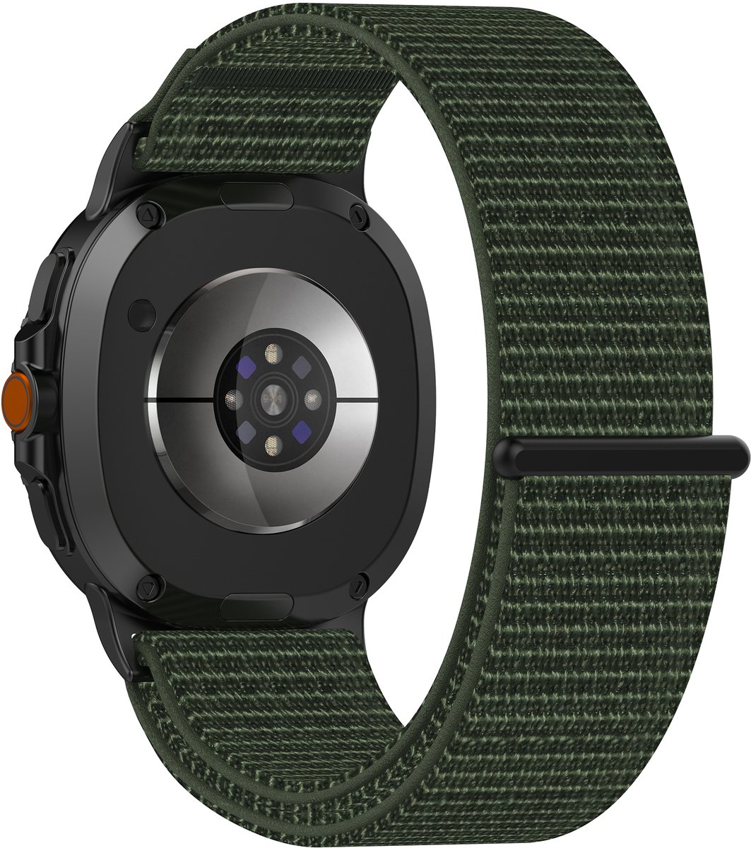 YONO Bandje geschikt voor Samsung Galaxy Watch 8 - 40/44mm - Classic - Nylon - Donkergroen