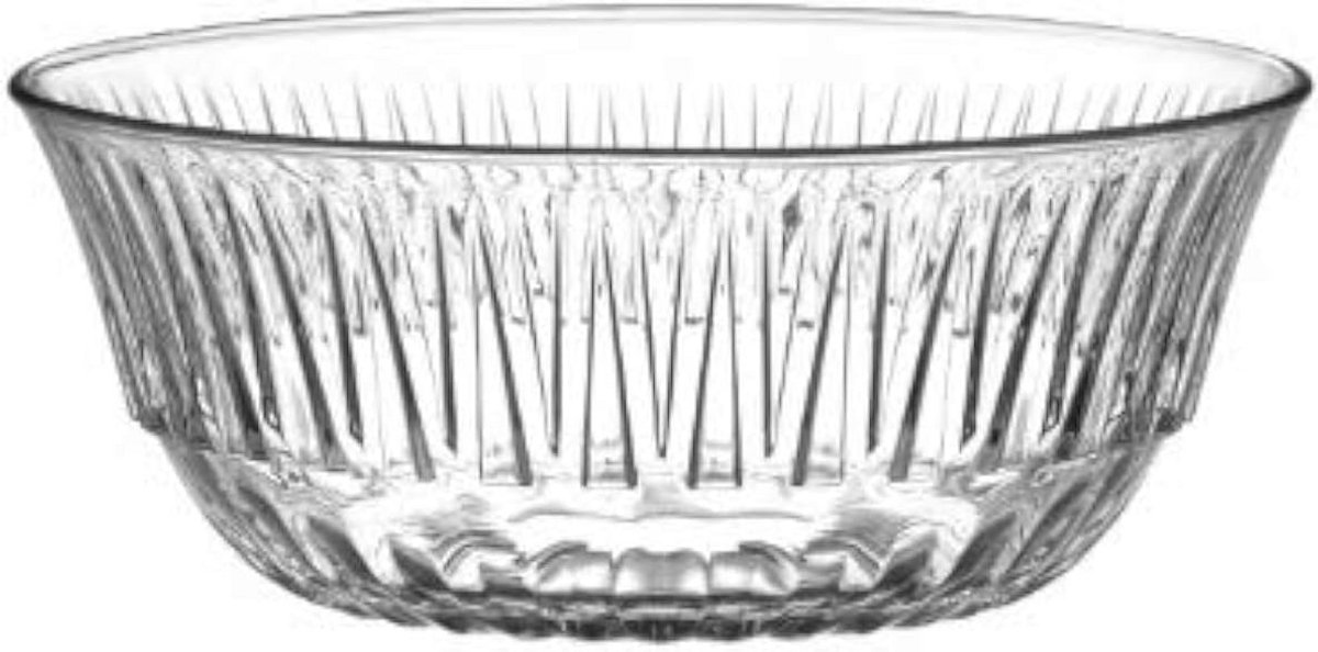 Decoratieve Serveerkom 2200Cc - Transparante Schotel voor Salades en Fruit