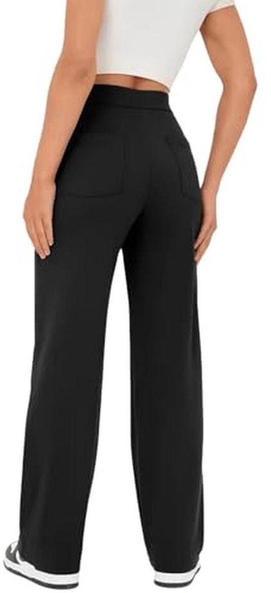 Brede Hoge Taille Sportbroek Dames met Zakken — afbeelding 3