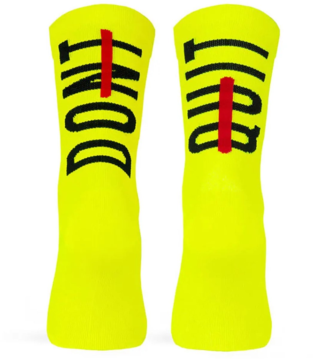 Pacific Socks Don´t Quit Sokken Geel EU 42-45 Man,Vrouw