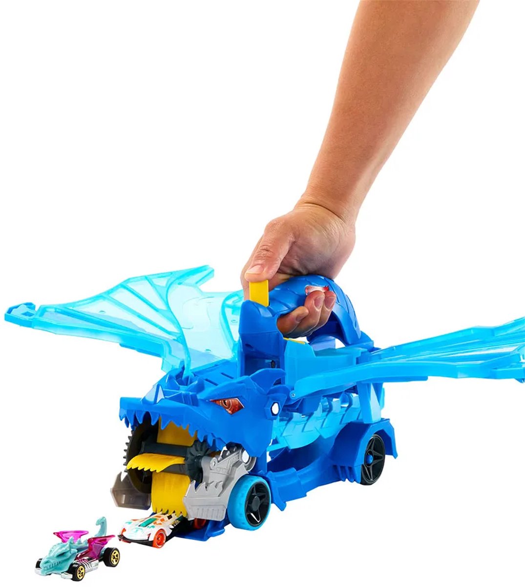 Hot Wheels Ultieme Dubbele Draak Transportvoertuig - 2 speelgoedauto's — cadeau in Spellen & Speelgoed - foto 5