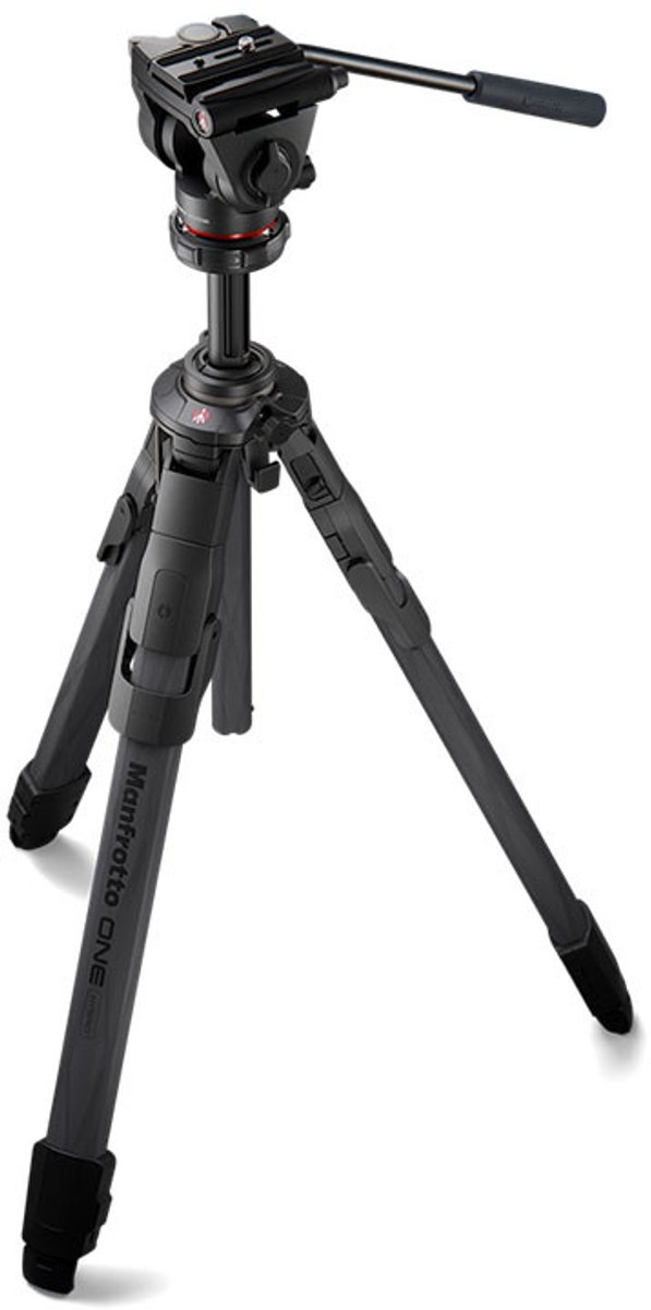 Manfrotto ONE Carbon FIber with 500X Fluid Head | Tripods | Fotografie - Statieven | 8024221752069