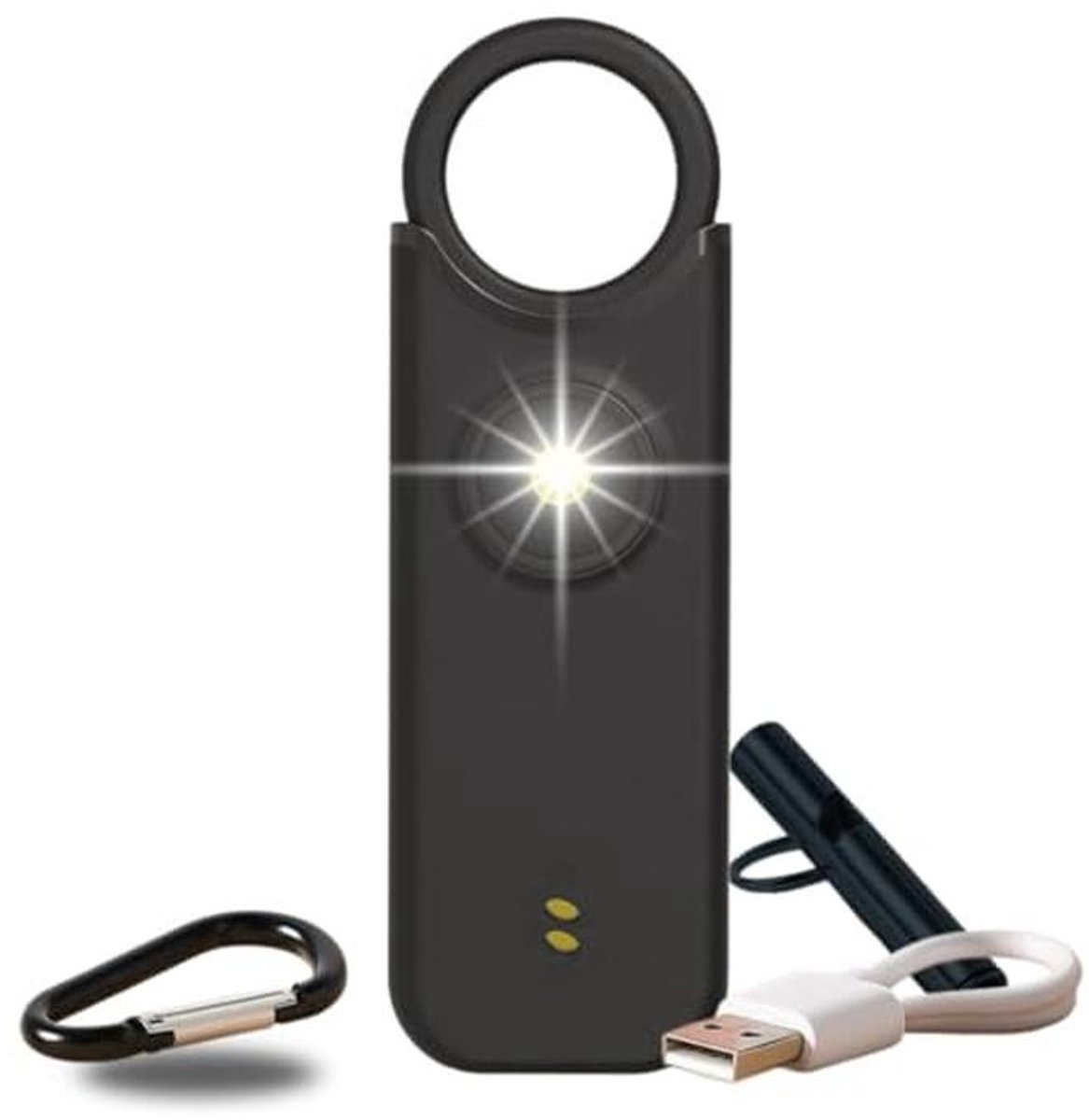 Persoonlijk Alarm met Fluitset en LED-lamp - Zelfverdediging Alarm voor Vrouwen, Kinderen en Joggers