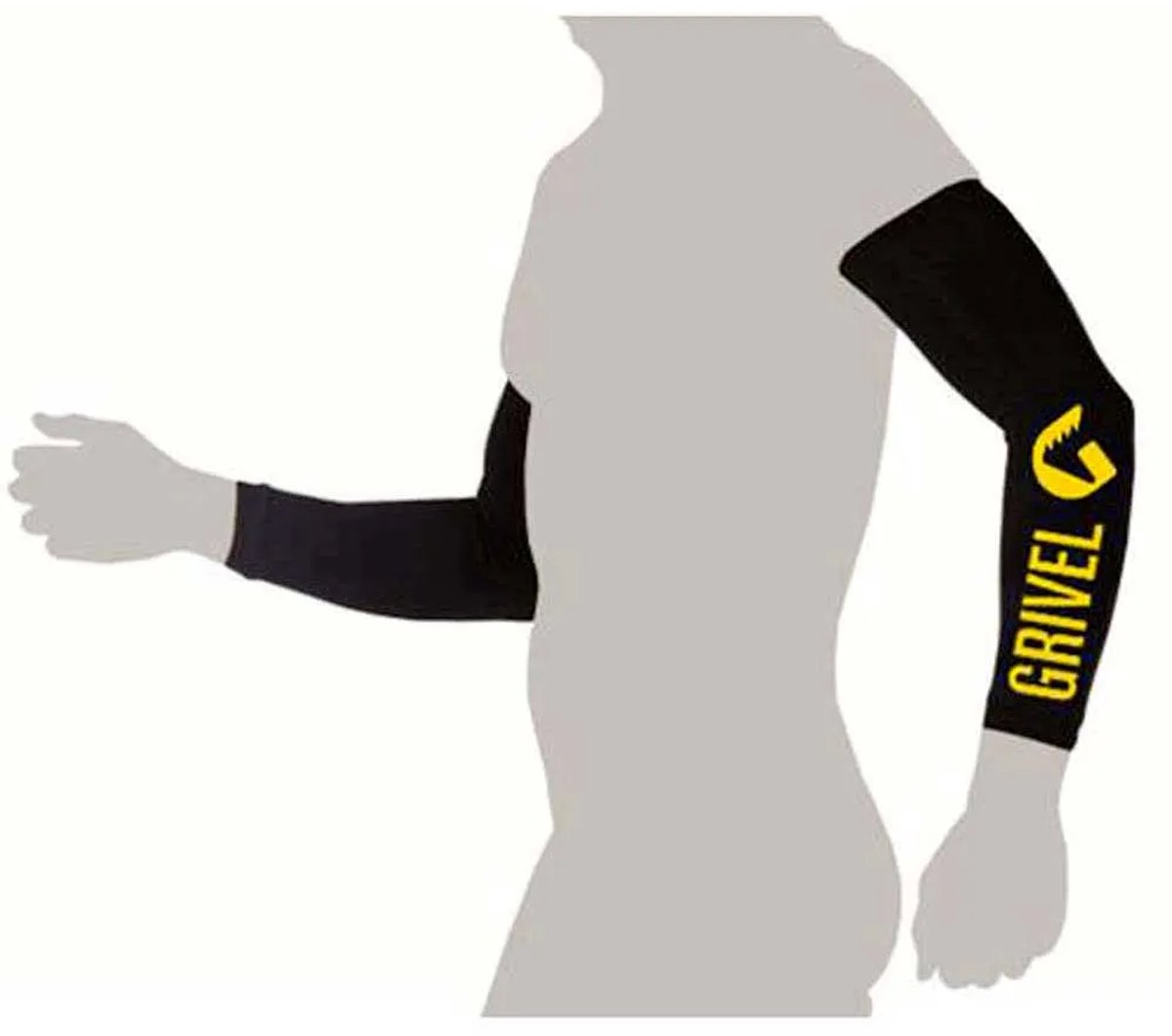 Grivel Par Armwarmers Zwart,Grijs Man