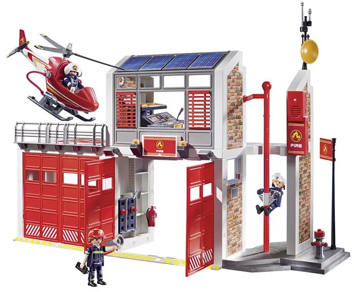 PLAYMOBIL City Action Grote brandweerkazerne met helicopter - 9462 — afbeelding 23