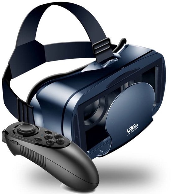 Virtual Reality 3D VR-bril voor 5 tot 7 inch Smartphones met Bluetooth-afstandsbediening