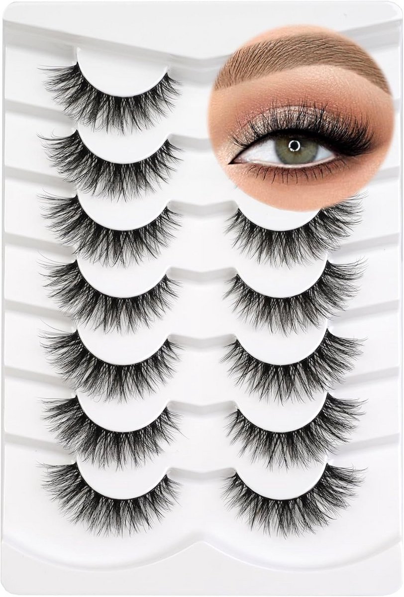 Wimperextensions 3D Natuurlijke Cat-Eye Effect, 10 Paren Herbruikbare Valse Wimpers