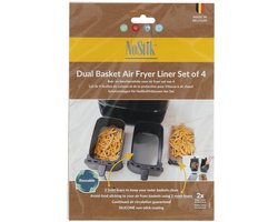 NoStik Airfryer liner set a 4 stuks