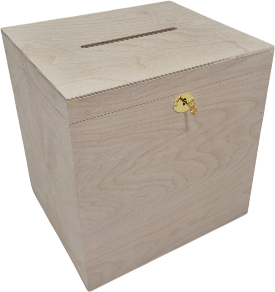 Hobbygroep houten enveloppenkist met luxe slotje - bruiloft en feest.