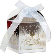 LUQ – Giftbox Ramadan – Zilver – 5 stuks – Luxe Cadeauverpakking voor Eid of Iftar – Islamitische Feest Decoratie