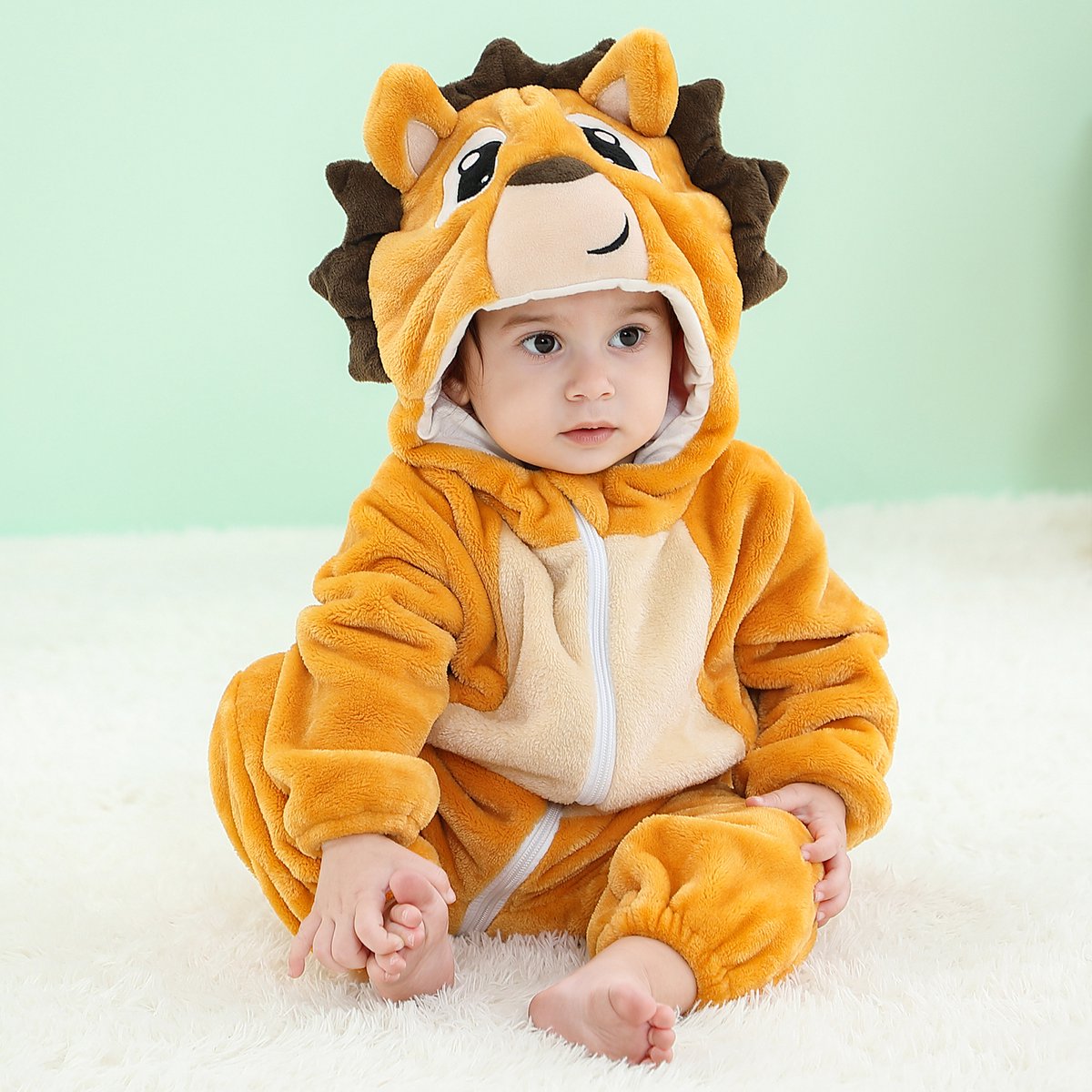 Onesie Leeuw | 1 - 2,5 jaar | Fleece | Warm | Carnaval | Kind | Verkleden | Jongens | Meisjes