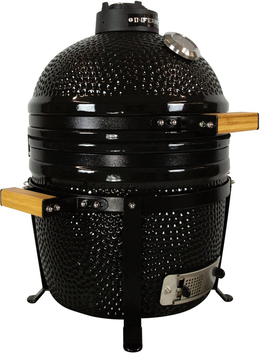 Inferno Compact Kamado Barbecue - Grilloppervlakte 34cm / 13inch - Zwart – foto 8