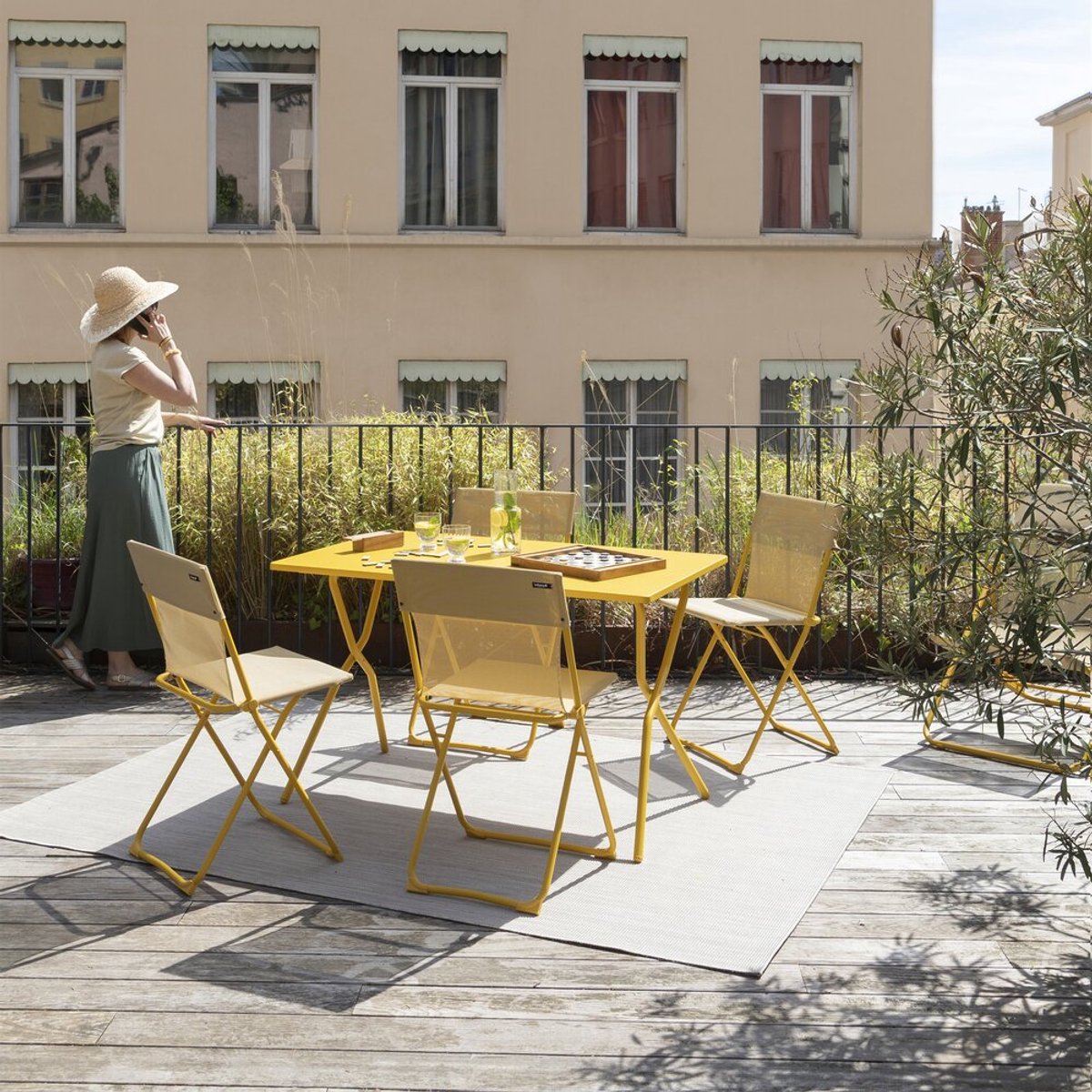 Lafuma Balcony II Chaise - Ultra Compact - Pliable - Miel