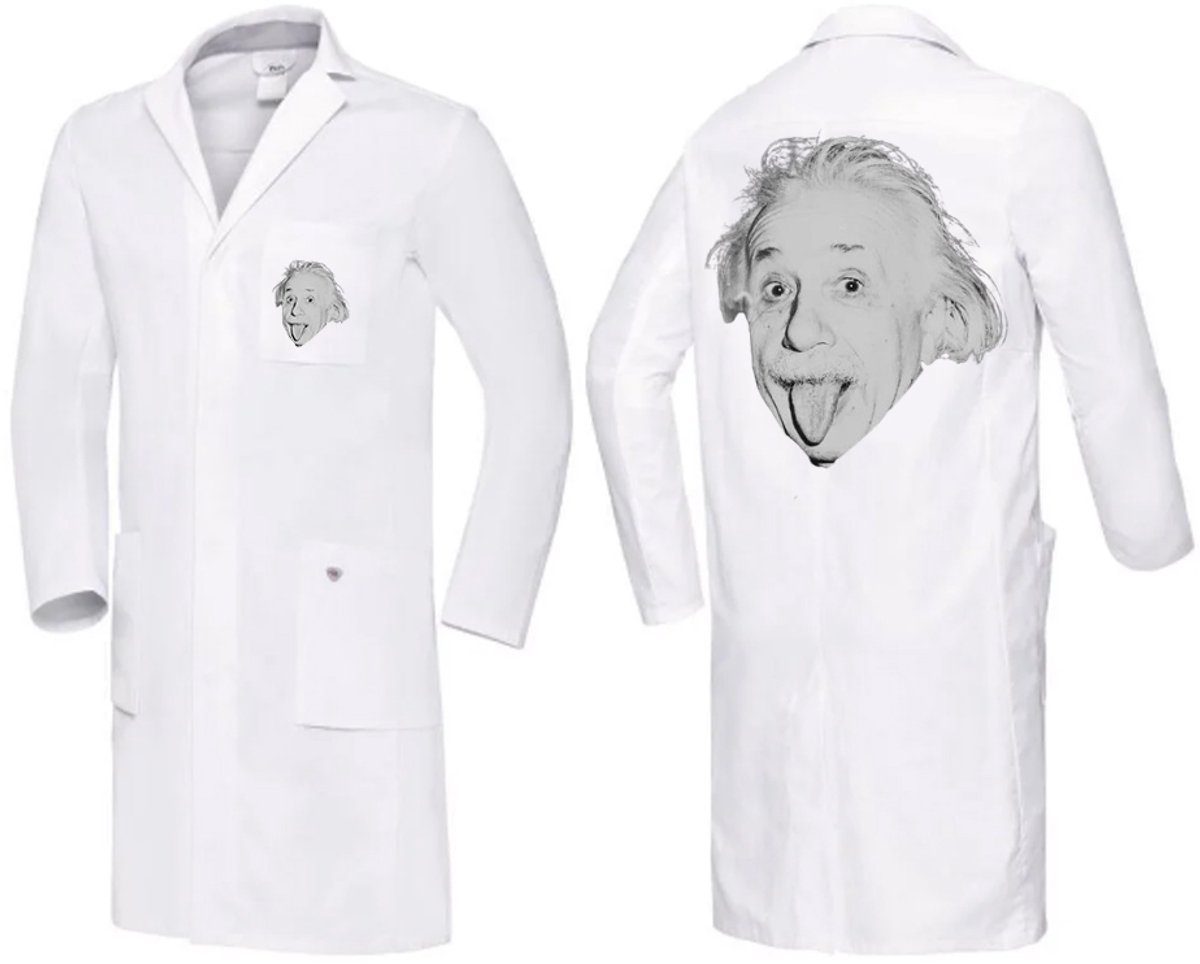EINSTEIN - Laborant - Doktersjas - Carnaval - Verkleden - Lang