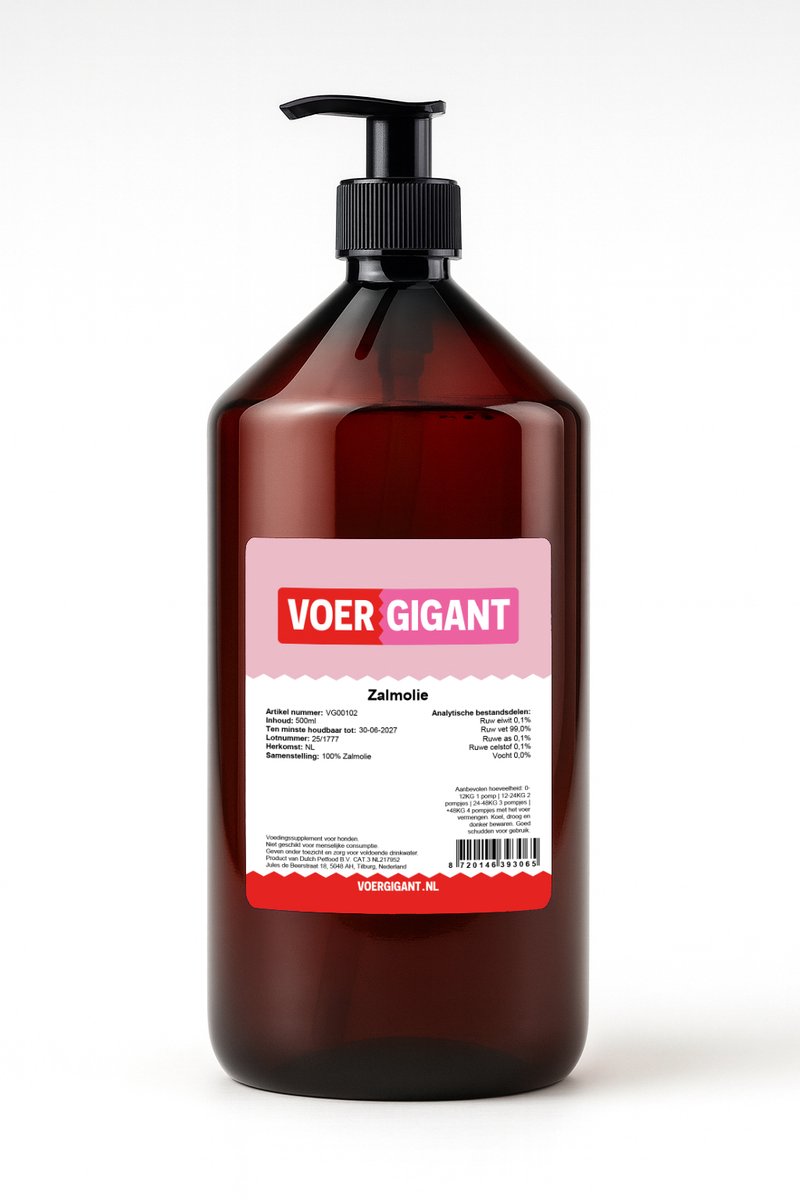Voergigant - Zalmolie - 500ml