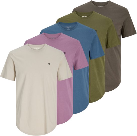 JACK&JONES - JPRBLABRODY TEE SS CREW NECK 5PK MP NOOS - Homme - T-shirts