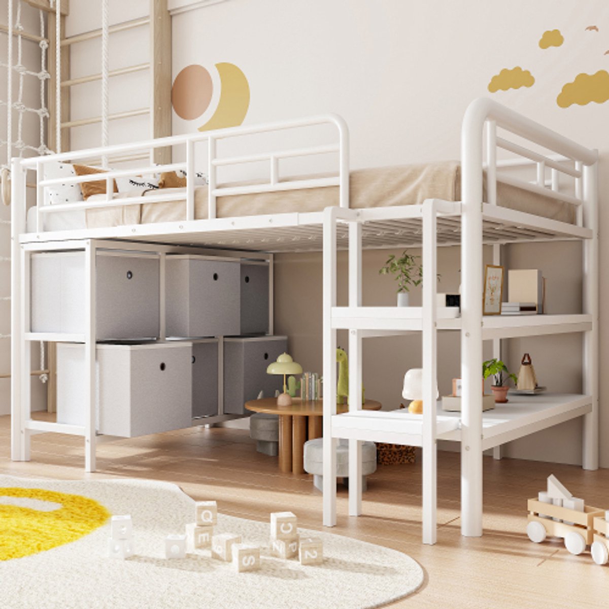 Tivoli halfhoogslaper medium kinderbed kinderkamer 200 x 90 cm