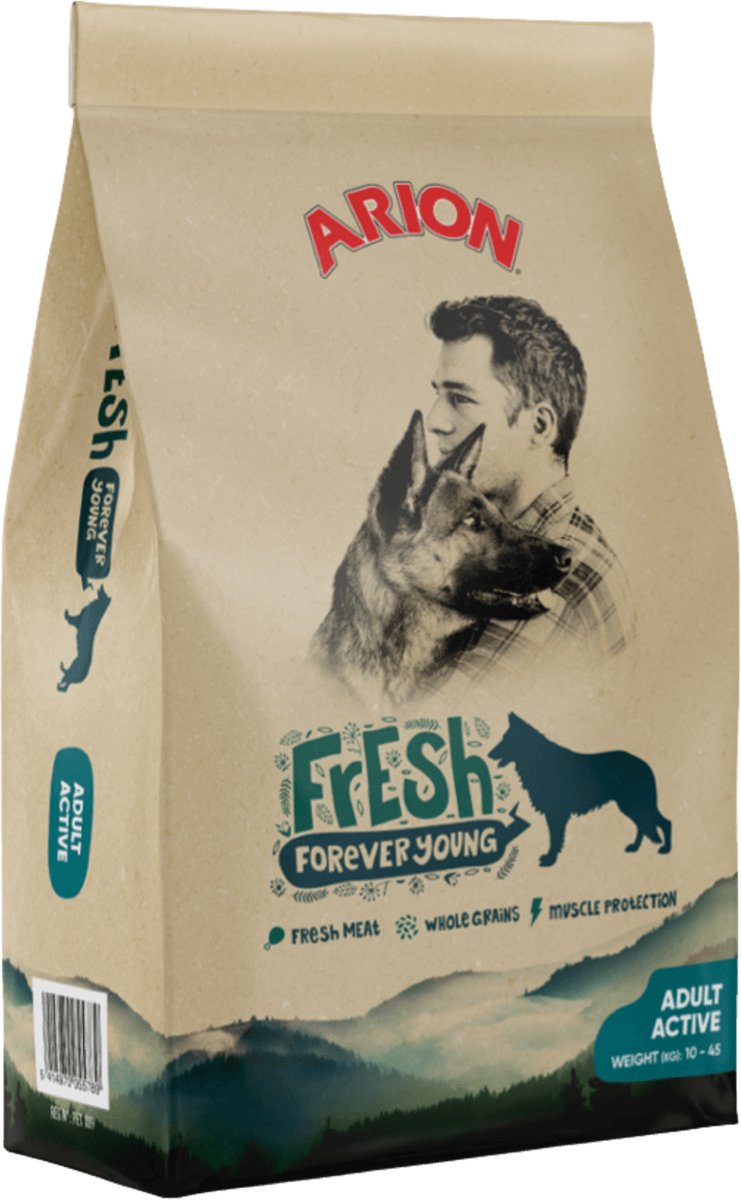 Arion hondenvoer Fresh Adult Active 12 kg - Hond
