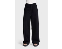It's Basic - Baggy Mid Rise Jeans - JET BLACK