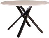Eettafel rond marmerlook Ronsi grijs 120cm ronde tafel MDF eetkamertafel