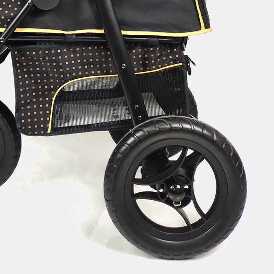 InnoPet Hondenbuggy - Adventure - Zwart/Goud - 93x61x105cm