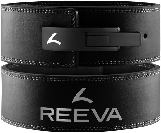Ceinture de Levage Reeva (10MM) - Ceinture de Musculation - Lever belt - Ceinture Powerlift en Taille M - Convient pour le Powerlifting, la Fitness et le Bodybuilding - Lever belt pour Hommes et Femmes